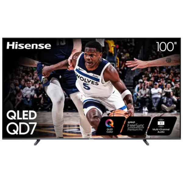 Hisense QD7 Series 100" 4K Ultra HDR Smart QLED Google TV + Free Setup & Mounting