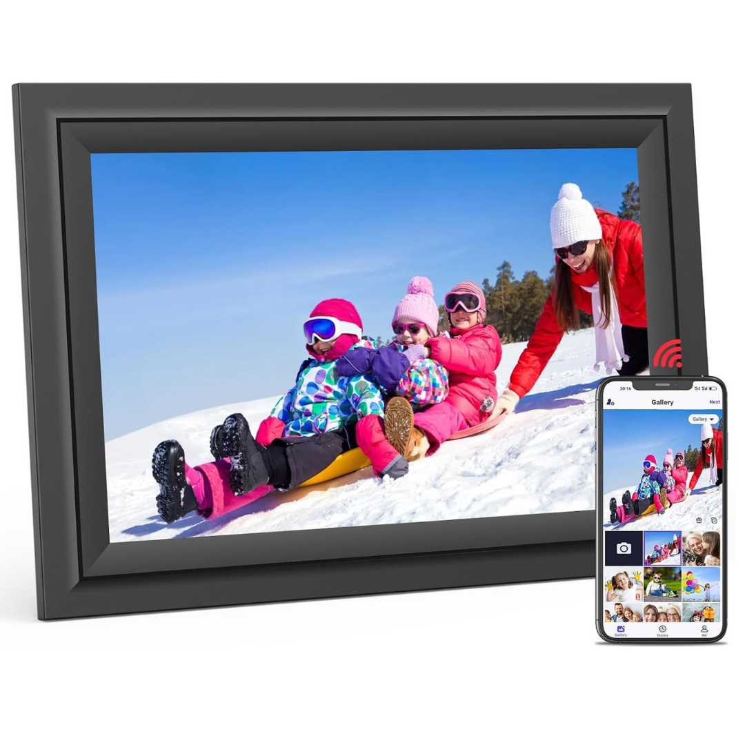 WiFi 10.1" IPS HD Digital Photo Frame with IPS HD Touch Screen