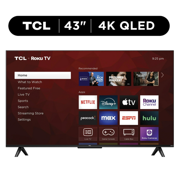 TCL Class Q5 43" 4K Ultra HDR Smart QLED Roku TV (2024)