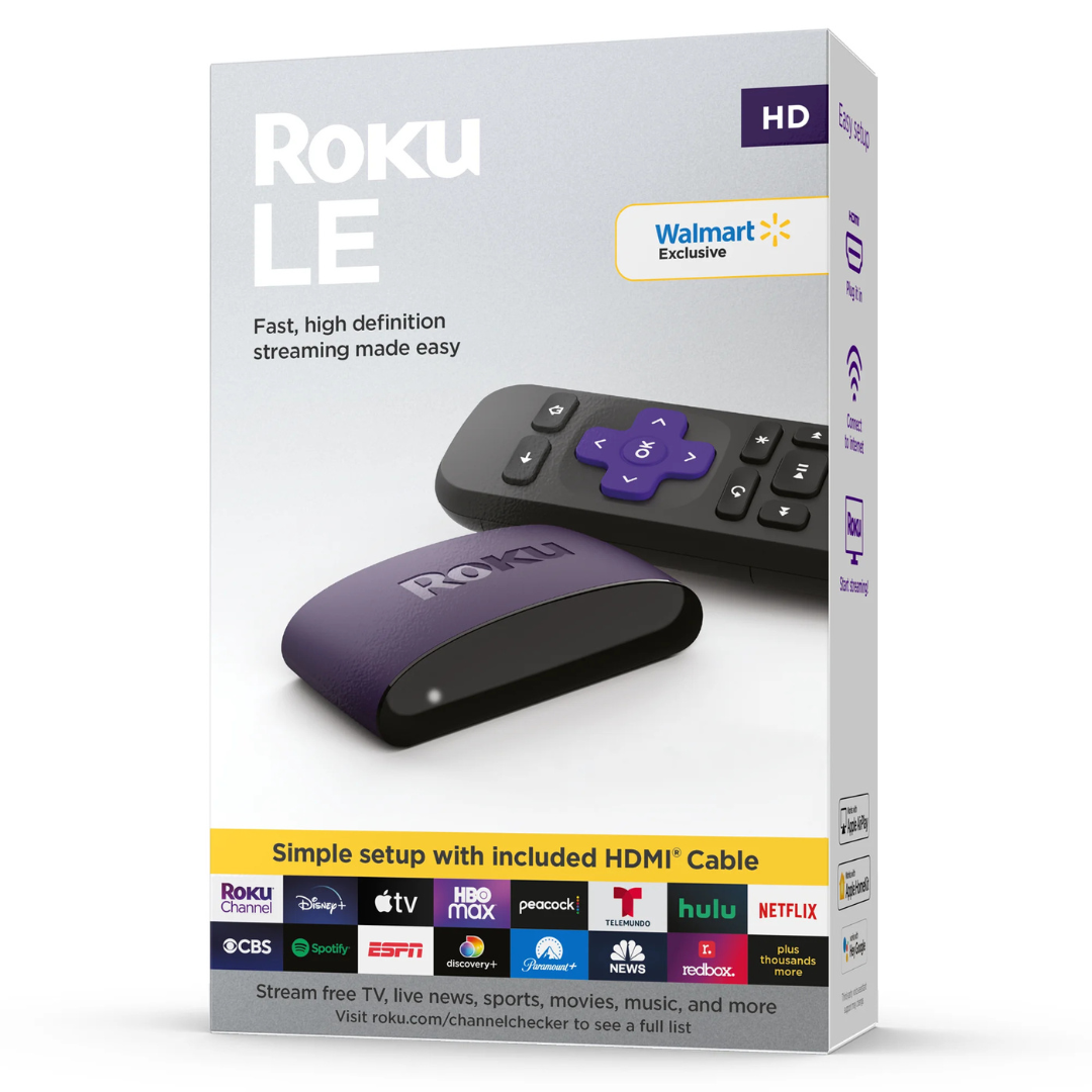 Roku LE HD Streaming Media Player Wi-Fi Enabled With High Speed HDMI