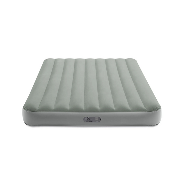 Intex 10" Queen Standard Dura-Beam Airbed Mattress With Built In Pump