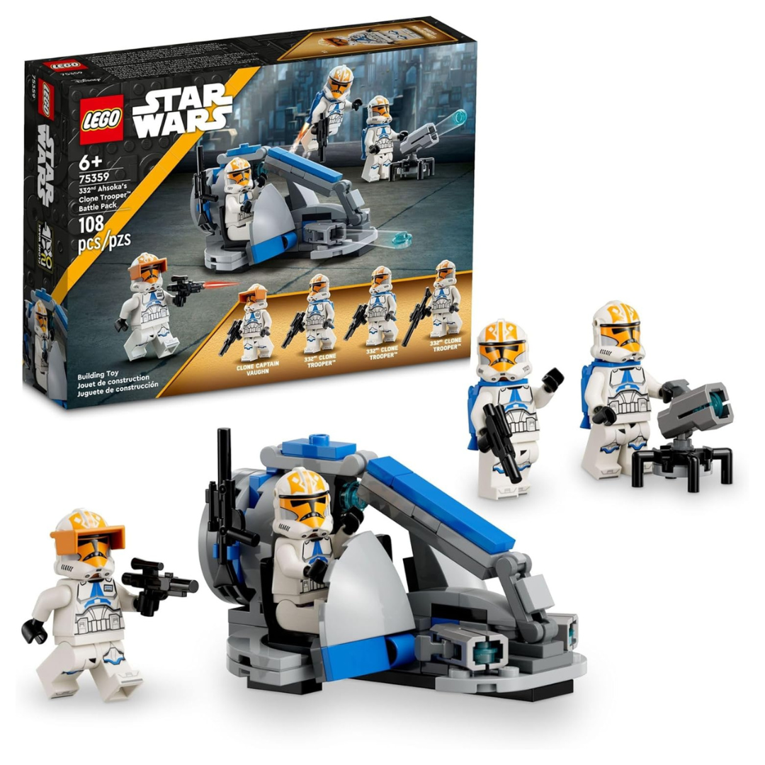 108-Piece LEGO Star Wars 332nd Ahsoka's Clone Trooper Battle Set (75359)