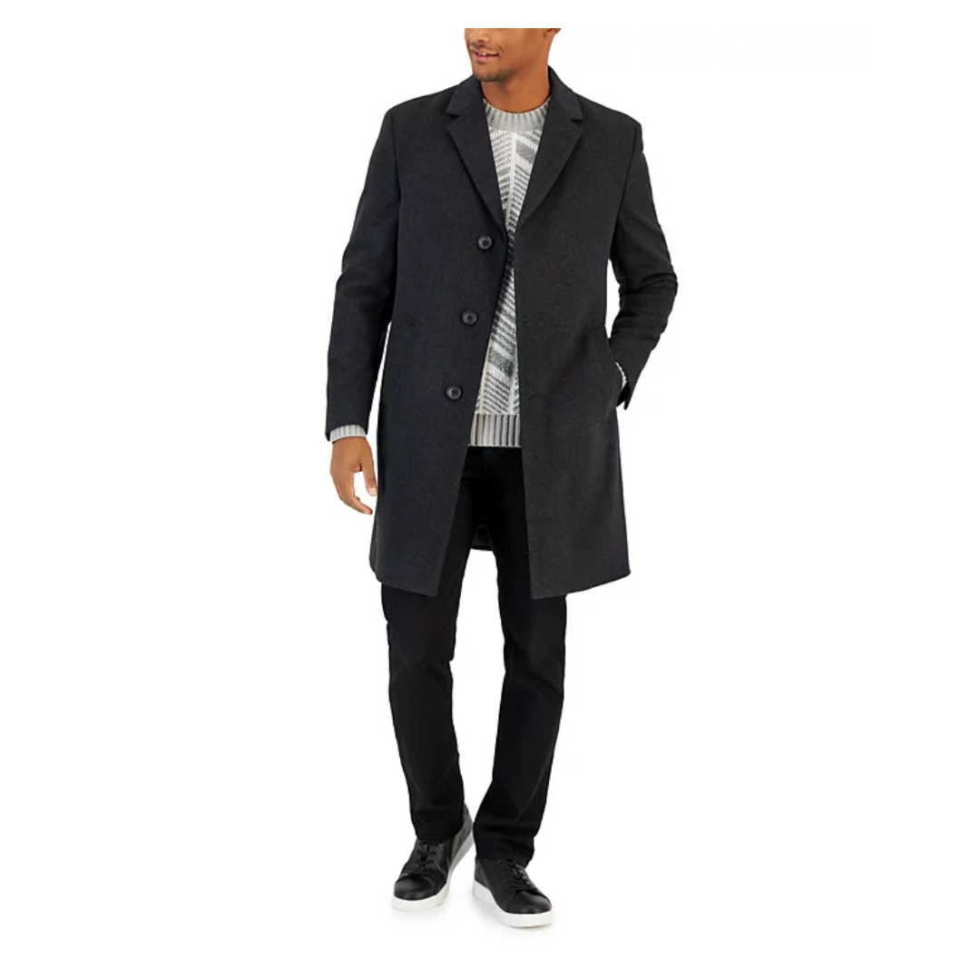 Nautica Men's Classic-Fit Camber Wool Overcoat