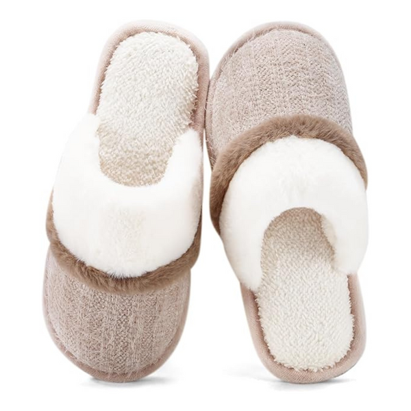 Fuzzy Anti-Skid House Shoes With Memory Foam