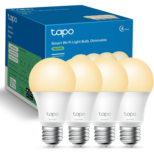 4-Pack TP-Link Tapo L510E Smart Light Bulb