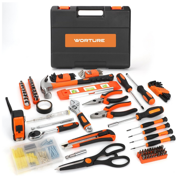 144-Piece Portable Home Repairing Mechanics Tools with Box