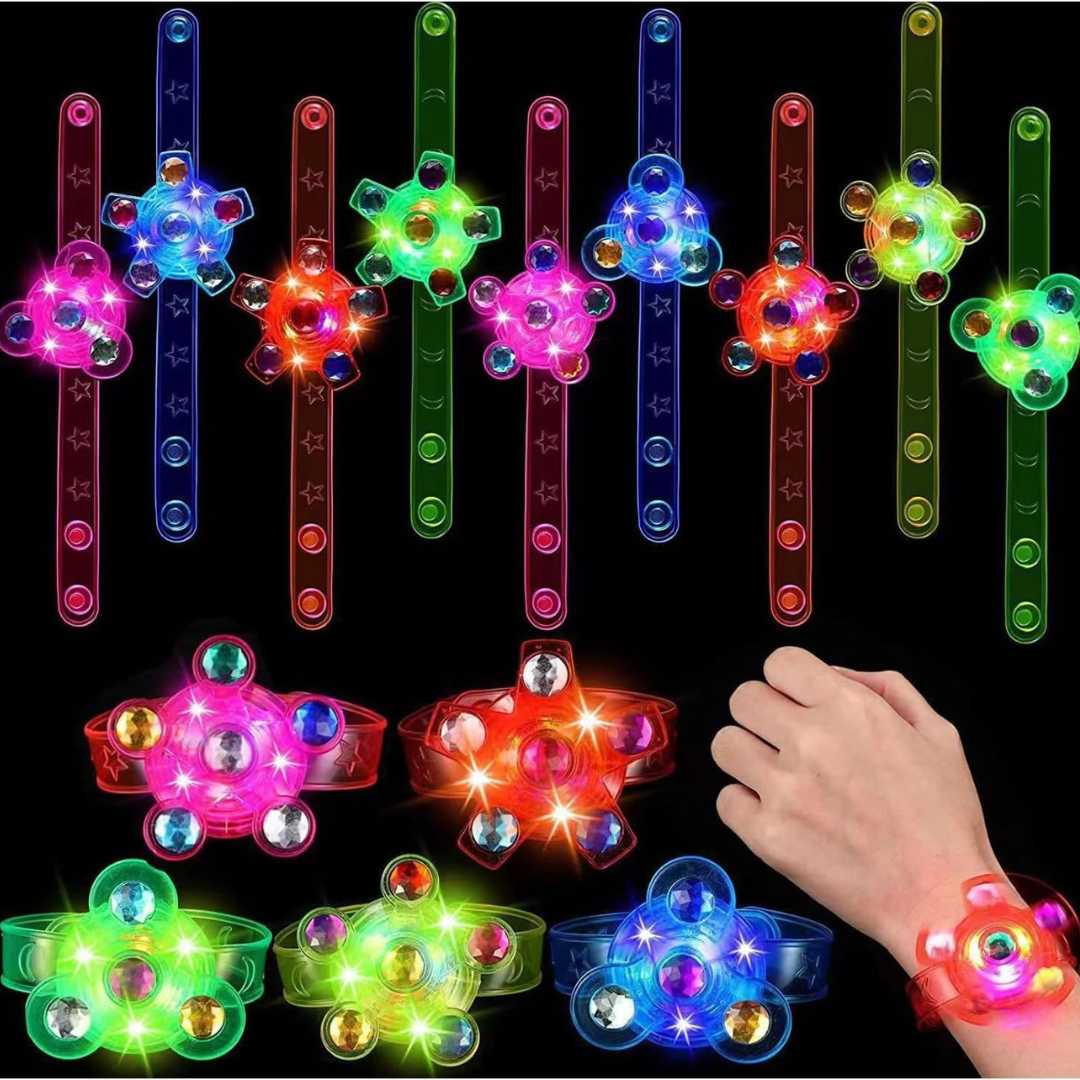 10-Pack Cemirk Light Up Bracelet for Goodie Bag Stuffers