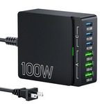 100W 6 Port GaN PD 3.0 Type C/USB A Wall Charger Adapter (Various)