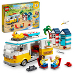 3-in-1 LEGO Kids Creator Beach Camper Van Building Kit