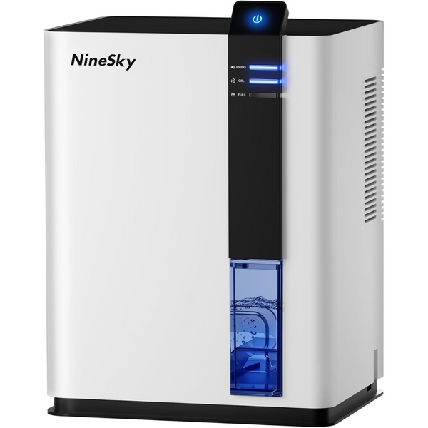 NineSky Dehumidifier with 98 OZ Water Tank, Auto Shut Off (White)