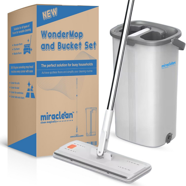 Miraclean Microfiber Mop & Bucket Floor Cleaning System