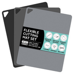 3-Piece Extra Thin Flexible Cutting Mat Set (15" x 12")