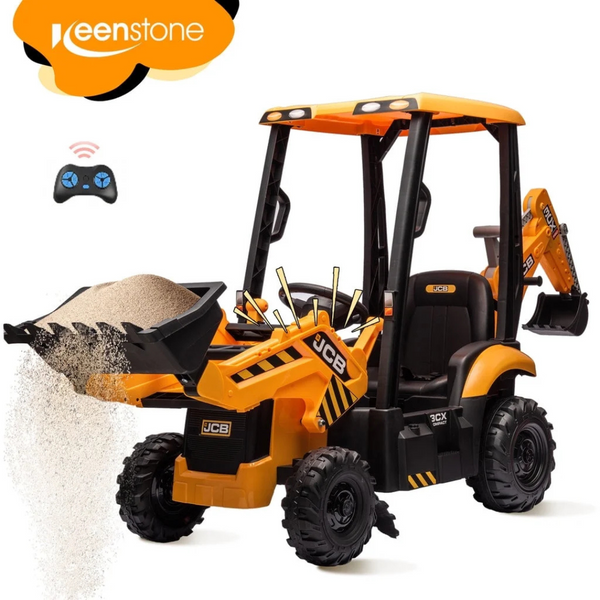 Keenstone 4 in 1 Ride on Excavator Car with RC