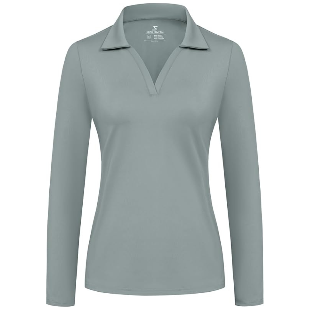 Women's Lightweight Quick Dry Long Sleeve Golf Polo Shirts