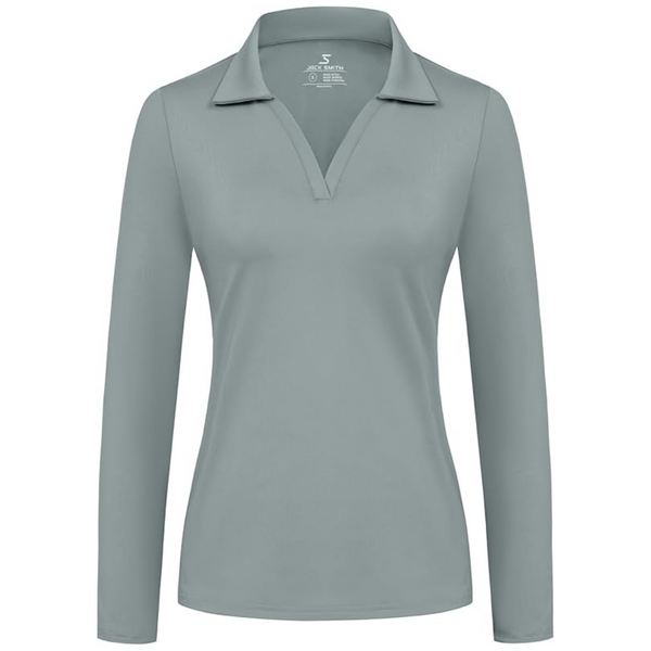 Women's Lightweight Quick Dry Long Sleeve Golf Polo Shirts