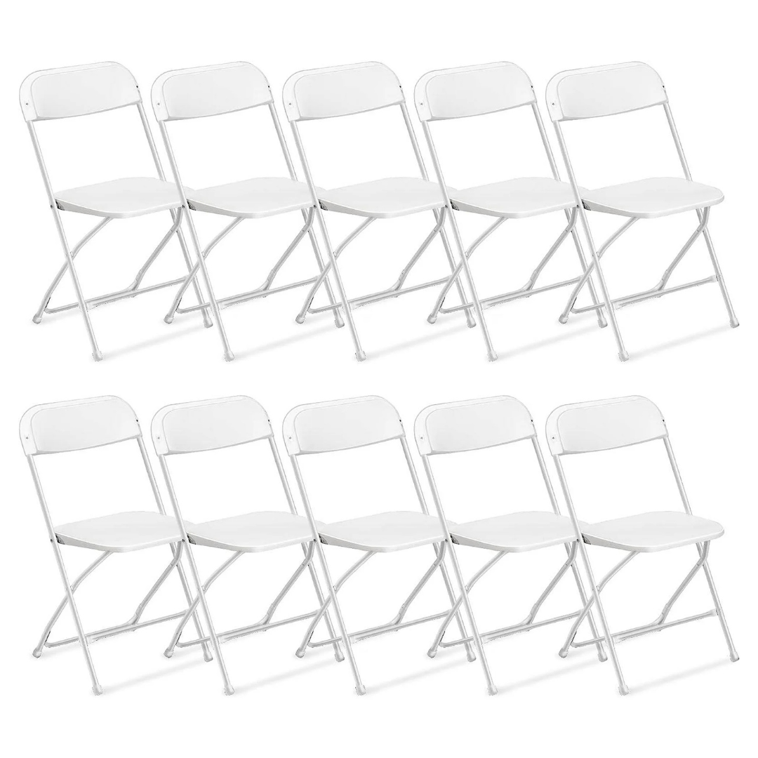 10-Pack Ktaxon Commercial Plastic Folding Chairs