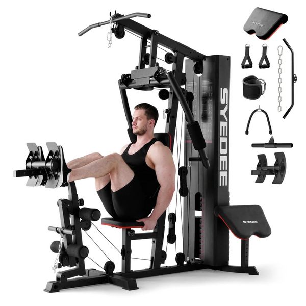 Syedee Home Gym Workout Station With 150LBS Weight Stack