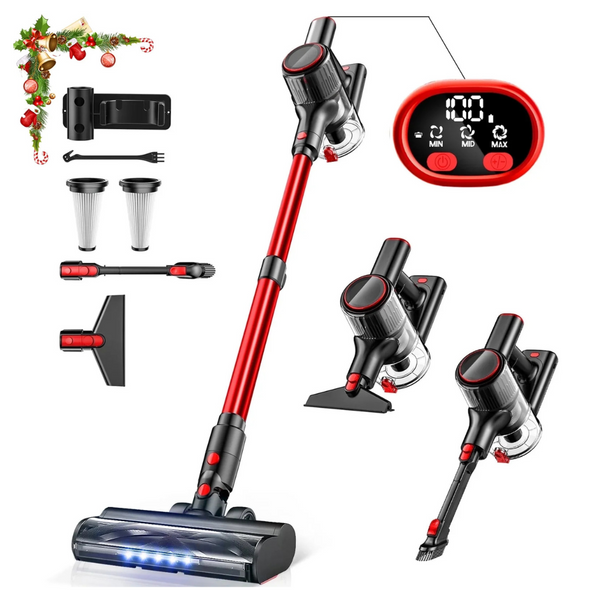 8-in-1 30Kpa Powerful Suction Lightweight Stick Vacuum Cleaner