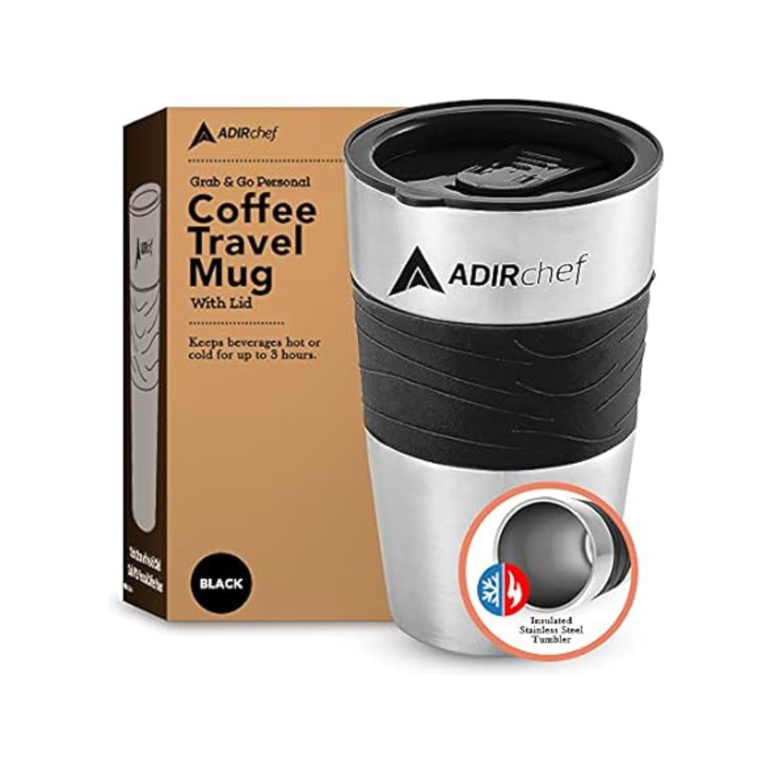 3-Pack AdirChef Stainless Steel Hot And Cold Travel Tumbler, 15 Oz