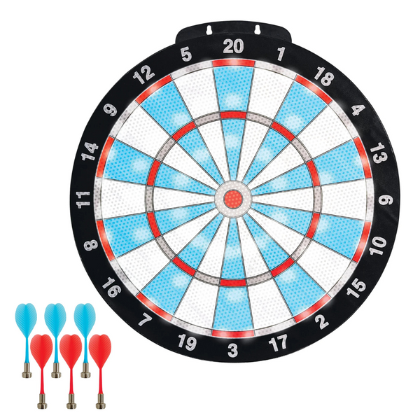 MinnARK LED Magnetic Dartboard Dart & Target Game