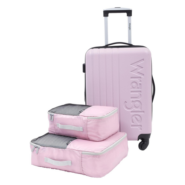 3-Piece Wrangler 20" Expandable Rolling Carry-On Luggage Set