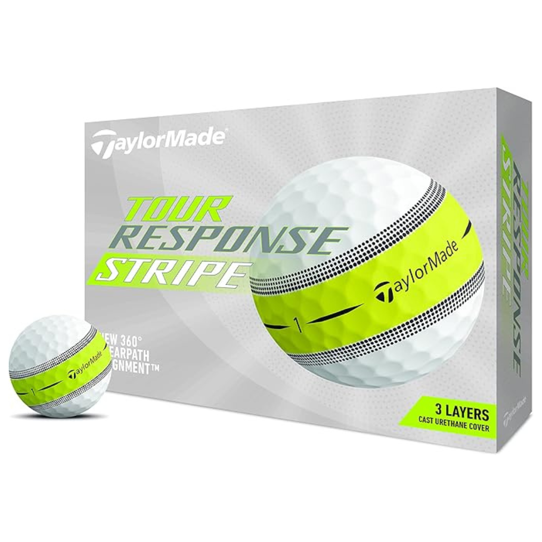 12-Pack TaylorMade Tour Response Golf Balls (Stripe)