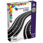 MAGNA-TILES XTRAS: Roads 12 Piece Magnetic Construction Set, The ORIGINAL Magnetic Building Brand