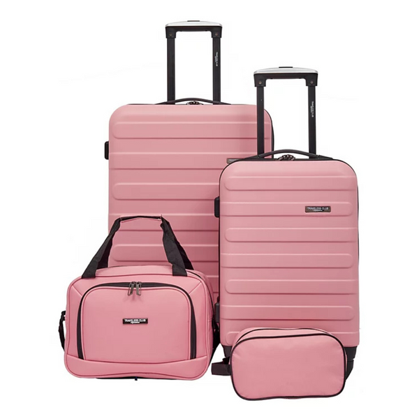 4-Piece Travelers Club Austin Hardside Luggage Set (Various Colors)