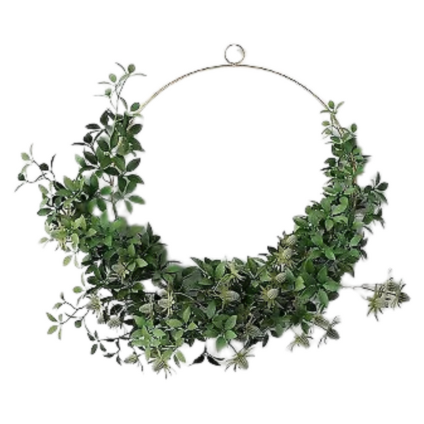 Threshold Thistle and Leaf Ring Wreath