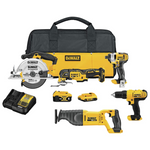 Dewalt DCK551D1M1 20V Cordless 5-Tool Combo Kit w/Batteries & Charger