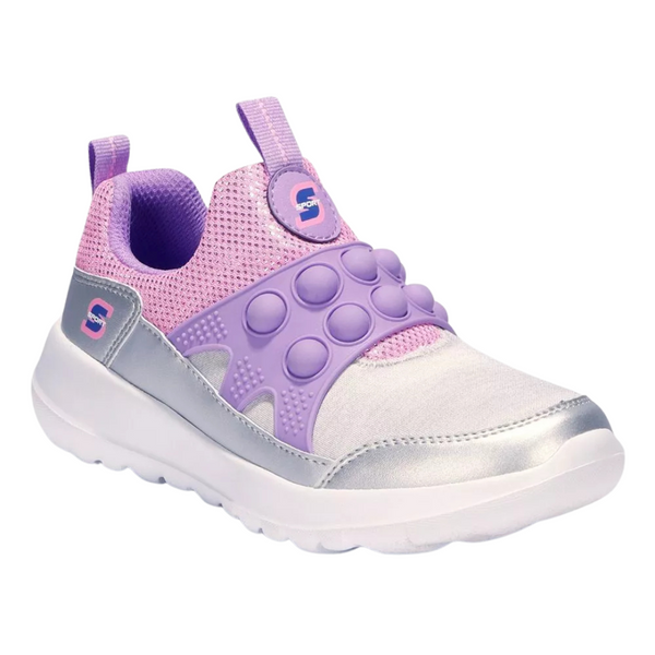 S Sport By Skechers Girls Slip On Fashion Sneakers Pop Bubble Brace