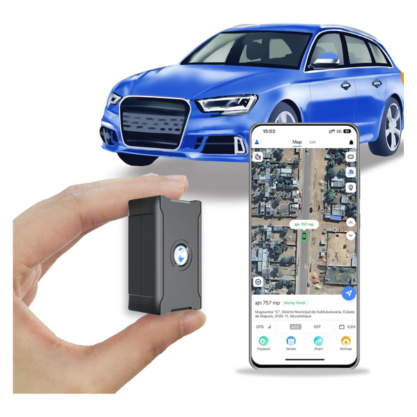 Wanwaytech 4G LTE Mini GPS Tracker For Vehicles With App