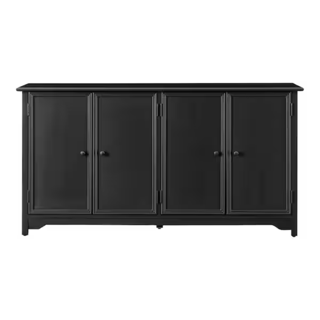 Bradstone 4 Door Charcoal Black Storage Console