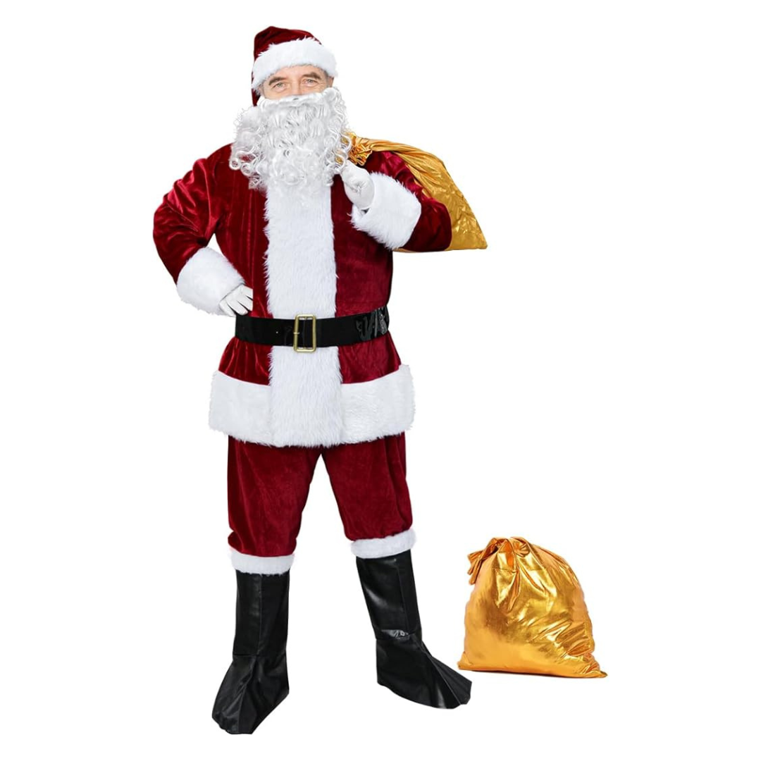 Flannel Men's Santa Clause Suit