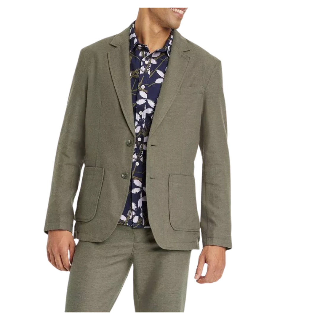 Goodfellow & Co Men's Button Up Linen-Blend Jacket (Various)