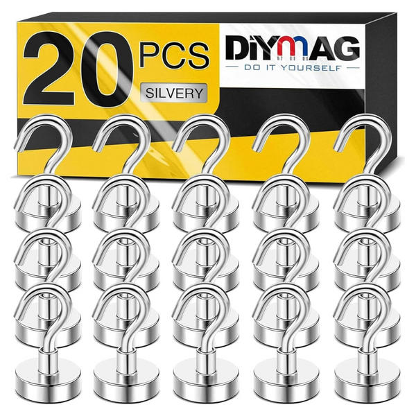 20-Pack Diymag 30lbs Heavy Duty Magnetic Hooks