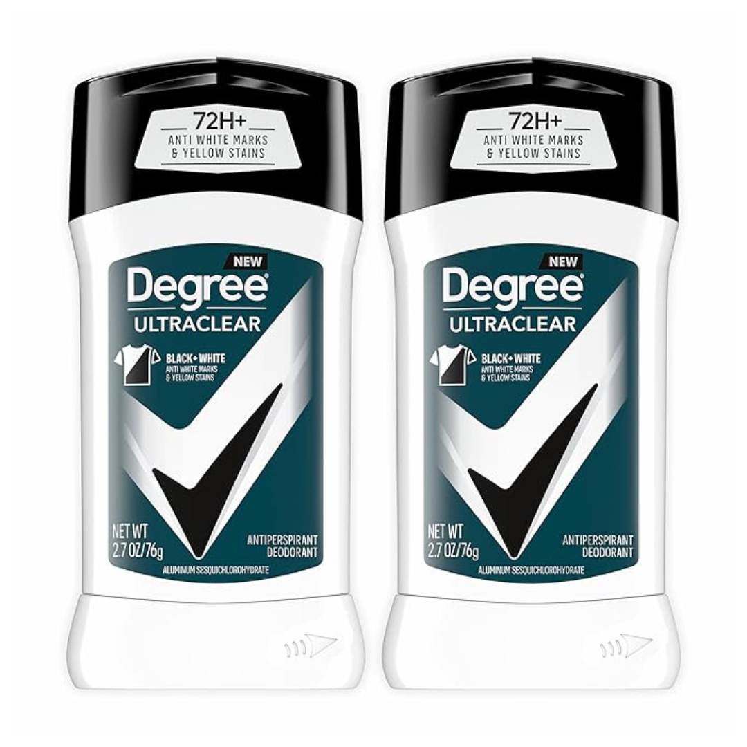 2-Count Degree Men's UltraClear 72-Hour Antiperspirant Deodorant (2.7 Oz)