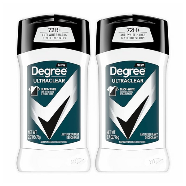 2-Count Degree Men's UltraClear 72-Hour Antiperspirant Deodorant (2.7 Oz)