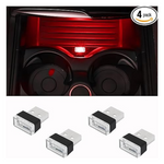 4-Piece Ohleats USB LED Car Interior Atmosphere Lamp