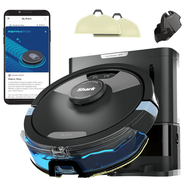 Shark Matrix Plus 2In1 Robot Vacuum & Mop With Sonic Mopping, Matrix Clean, Home Mapping