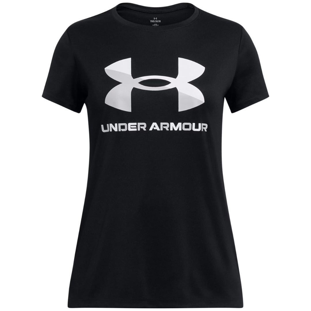 Under Armour Girls' Velocity Big Logo Short Sleeve T-Shirts (Various)