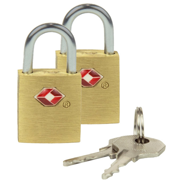 Set Of 2 Travelon TSA Brass Padlocks