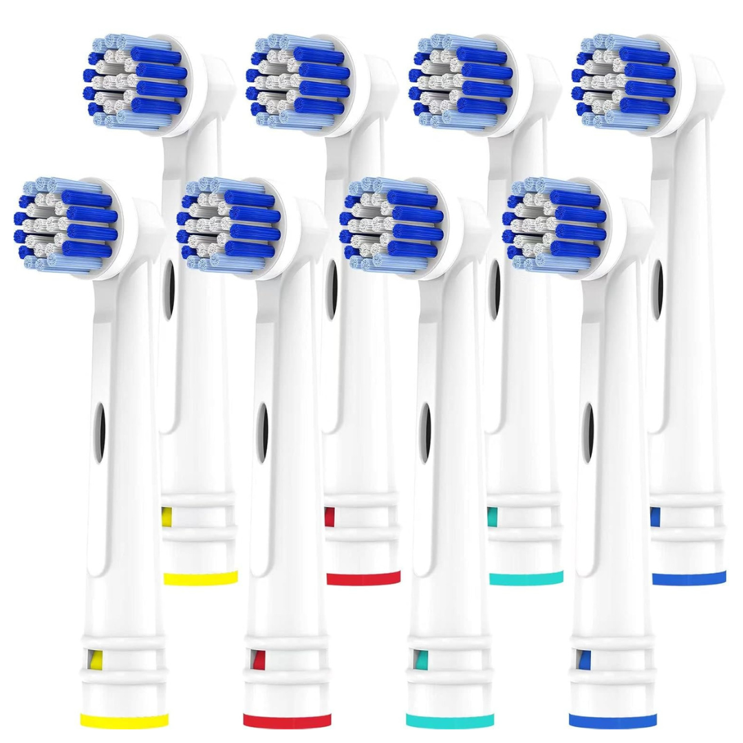 8-Pack Voguish Replacement Toothbrush Heads Compatible with Oral B