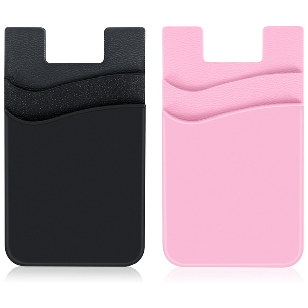 2-Pack Silicone Credit Card Holder Phone Wallet