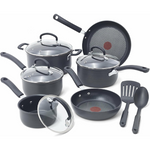 12-Piece T-fal E765SC Ultimate Hard Anodized Nonstick Cookware Set