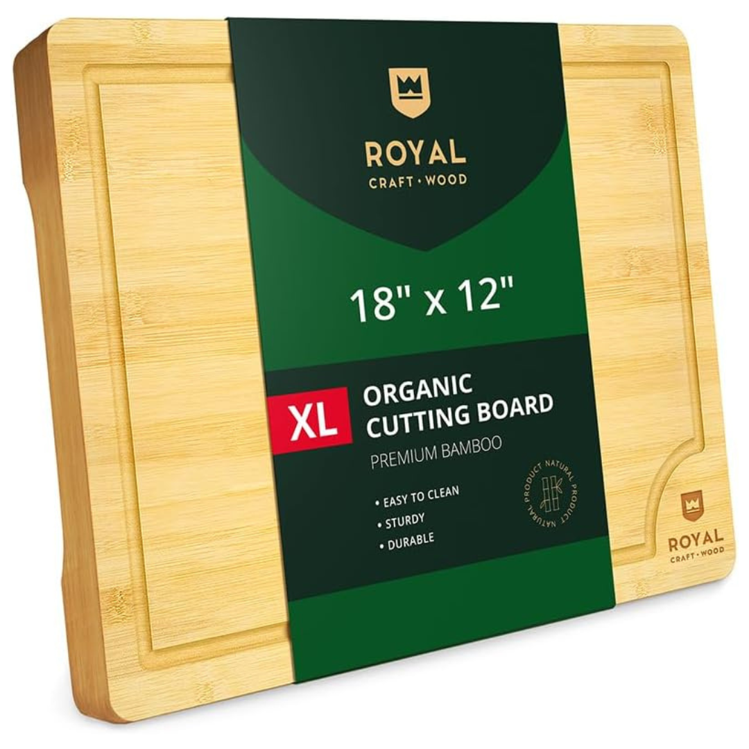 Royal Craft Wood Extra Large Bamboo Serving & Chopping Board