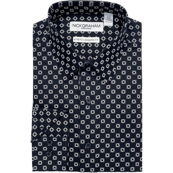 Nick Graham Men's Logo Medallion Dress Shirt