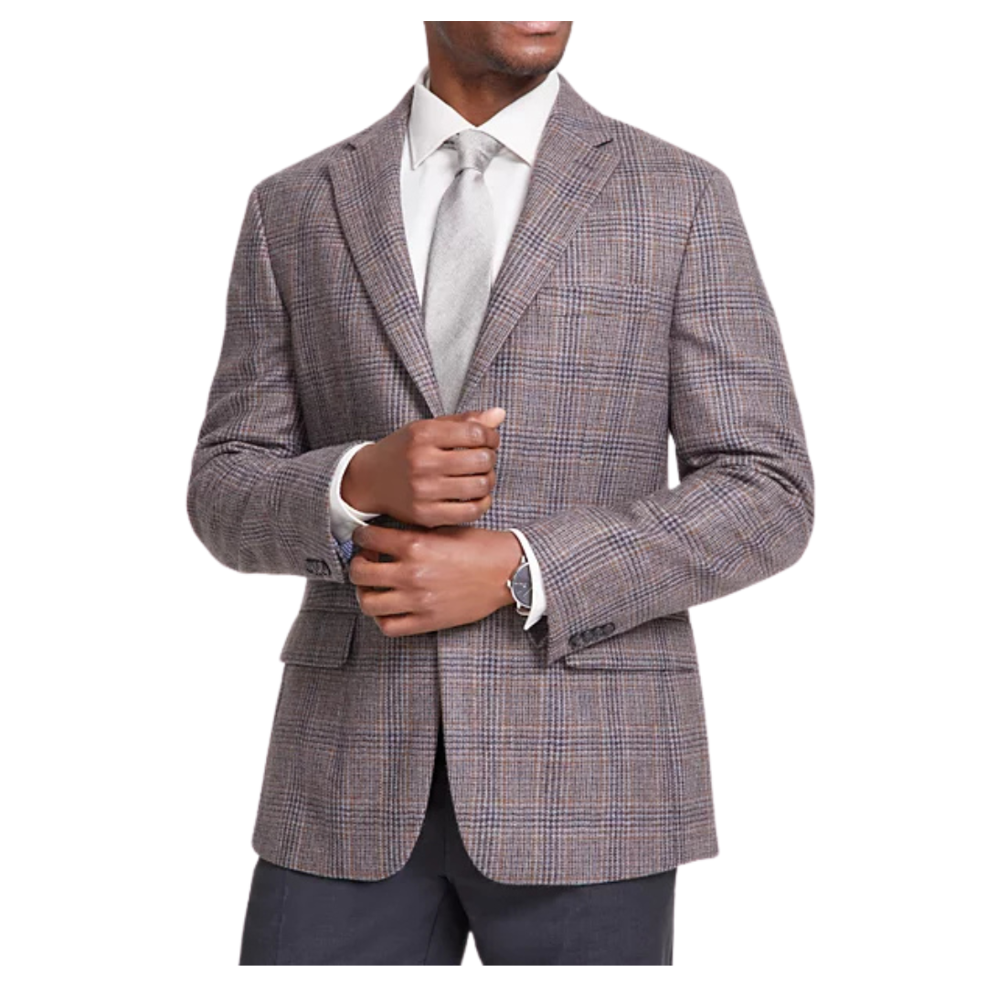 Tommy Hilfiger Men's Modern-Fit Plaid Wool Sport Coat