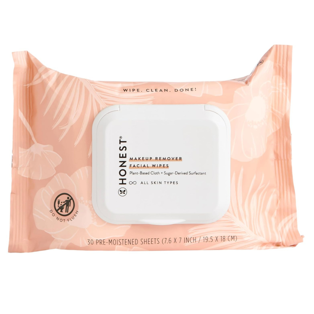 30-Count Honest Beauty Fragrance Free Cleansing Makeup Remover Facial Wipes