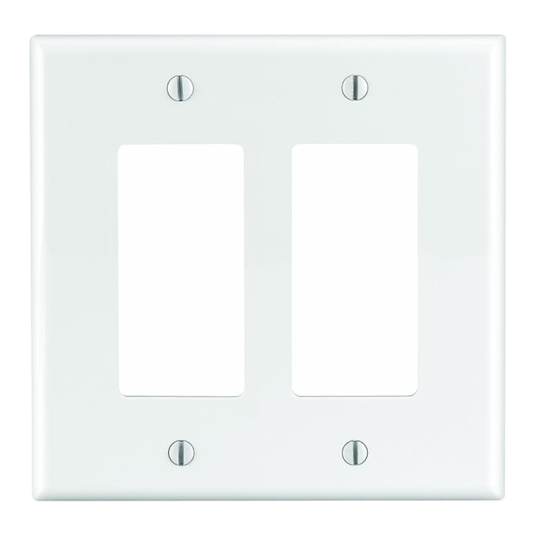 Leviton 2-Gang Decora/GFCI Decora Wallplate